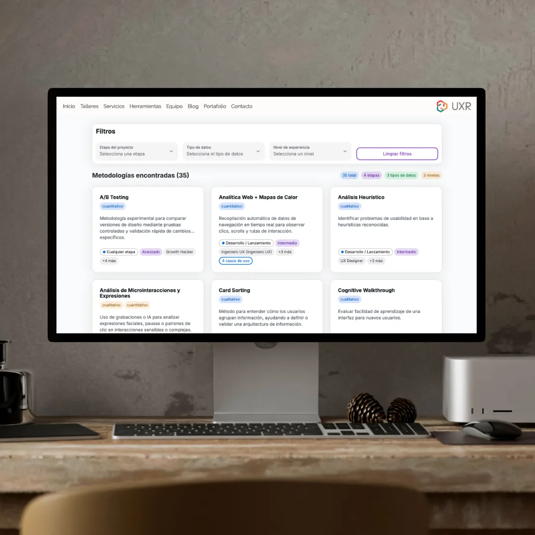 Cómo y por qué construí el Selector de Metodologías UX (v1)