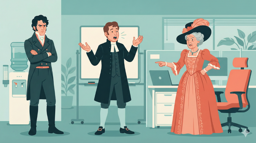 Drama de oficina con stakeholders